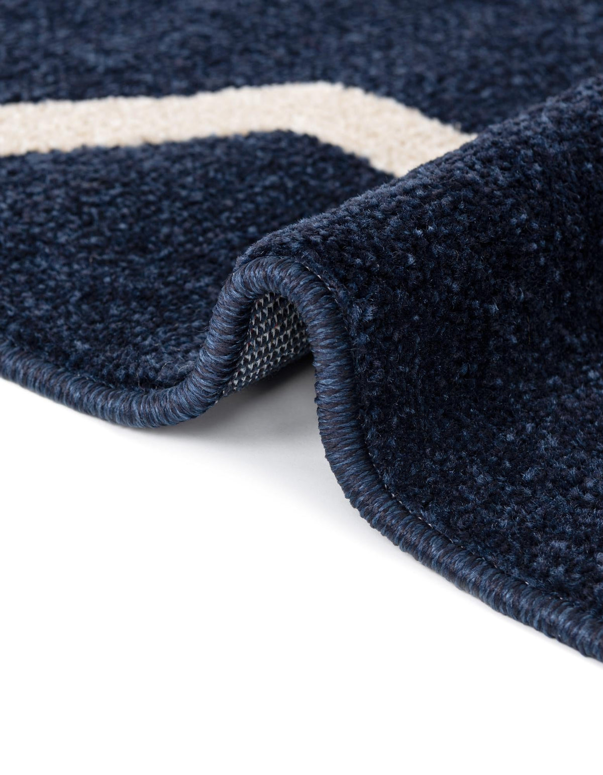 Lattice Gardens Collection Area Rug -  Floratown Rectangle Navy Blue  lifestyle 17