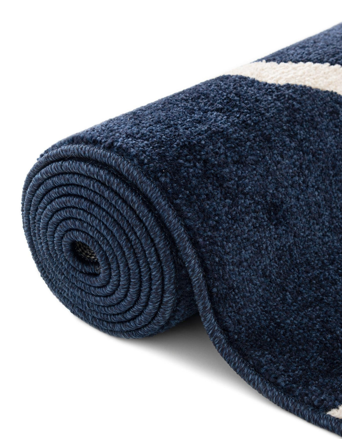 Lattice Gardens Collection Area Rug -  Floratown Rectangle Navy Blue  lifestyle 19