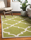 Lattice Gardens Collection Area Rug -  Espaliera Rectangle Green  lifestyle 11