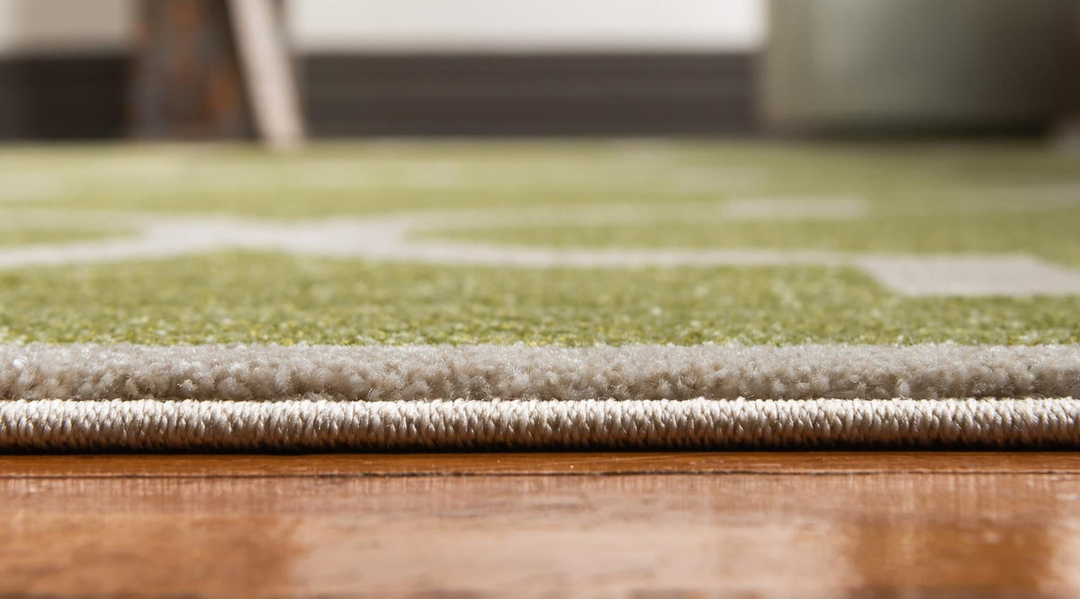 Lattice Gardens Collection Area Rug -  Espaliera Rectangle Green  lifestyle 29