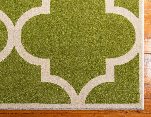 Lattice Gardens Collection Area Rug -  Espaliera Rectangle Green  lifestyle 53