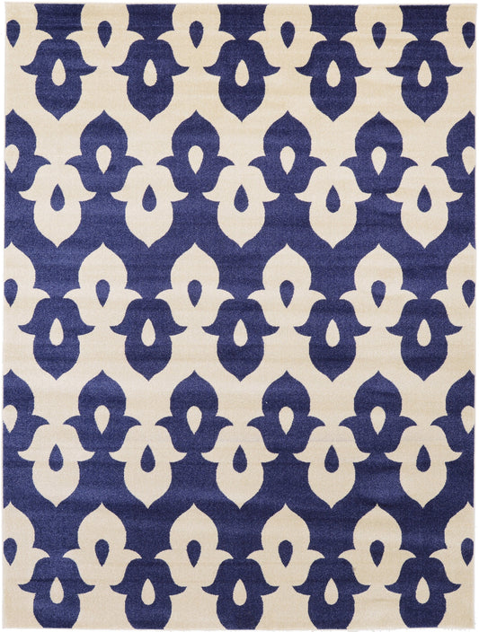 Java Rug Collection Area Rug -  Malang Rectangle Navy Blue Main