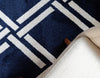 Lattice Gardens Collection Area Rug -  Gardenvale Rectangle Navy Blue  lifestyle 16