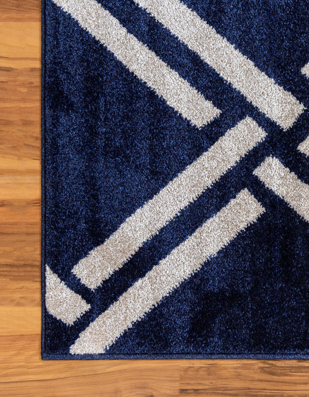 Lattice Gardens Collection Area Rug -  Gardenvale Rectangle Navy Blue  lifestyle 25