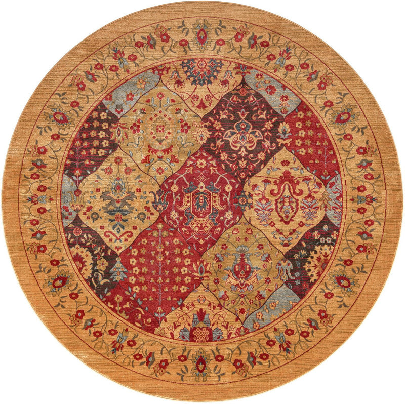 Chelsea Elegance Collection Area Rug -  Camden Round Tan  lifestyle 32