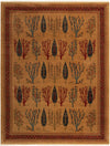 Zagros Oasis Collection Area Rug -  Ilam Rectangle Tan Main