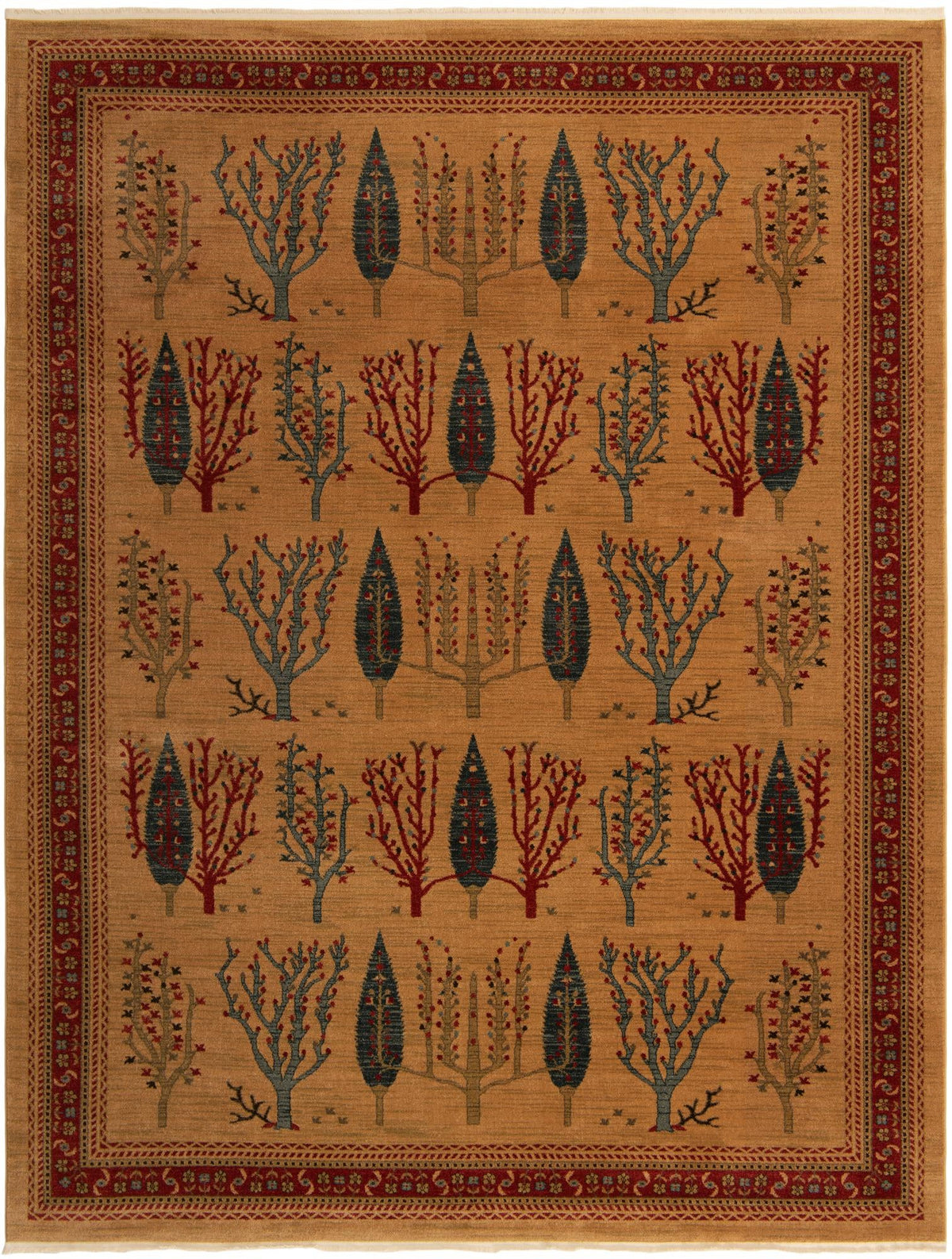 Zagros Oasis Collection Area Rug -  Ilam Rectangle Tan Main