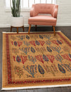 Zagros Oasis Collection Area Rug -  Ilam Rectangular Tan  lifestyle 30
