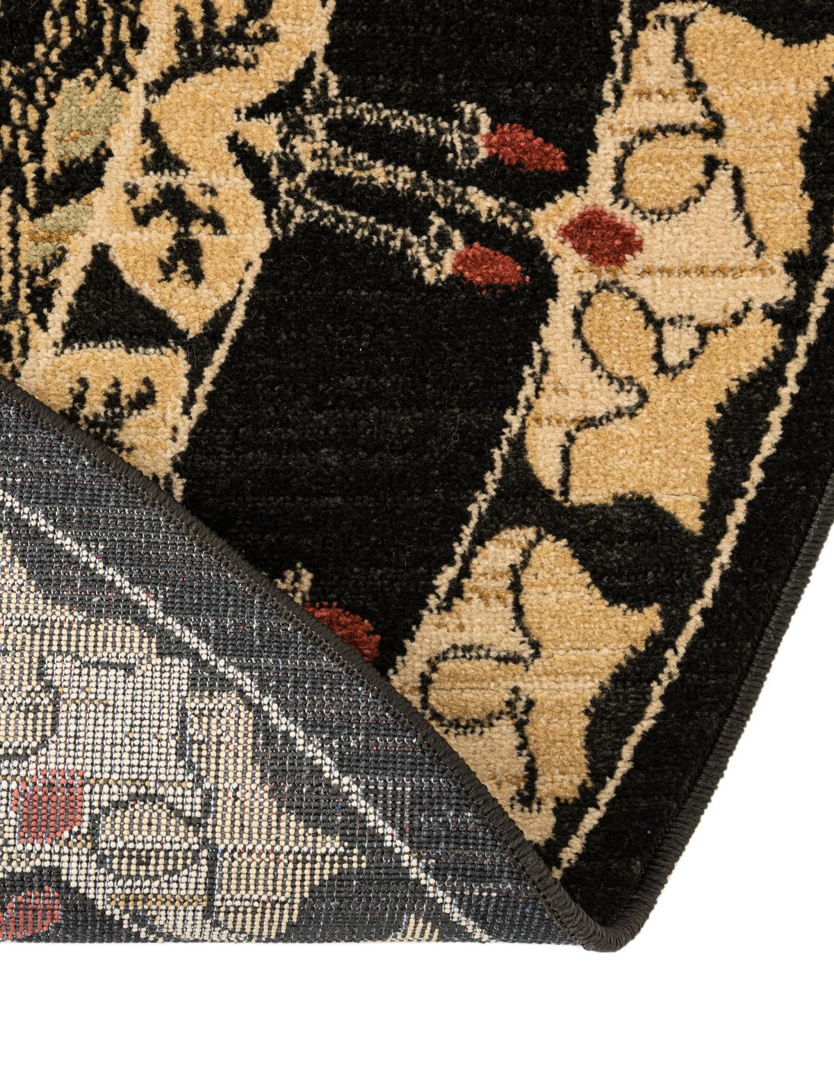 Chelsea Elegance Collection Area Rug -  Brompton (Black) Round Black  lifestyle 72