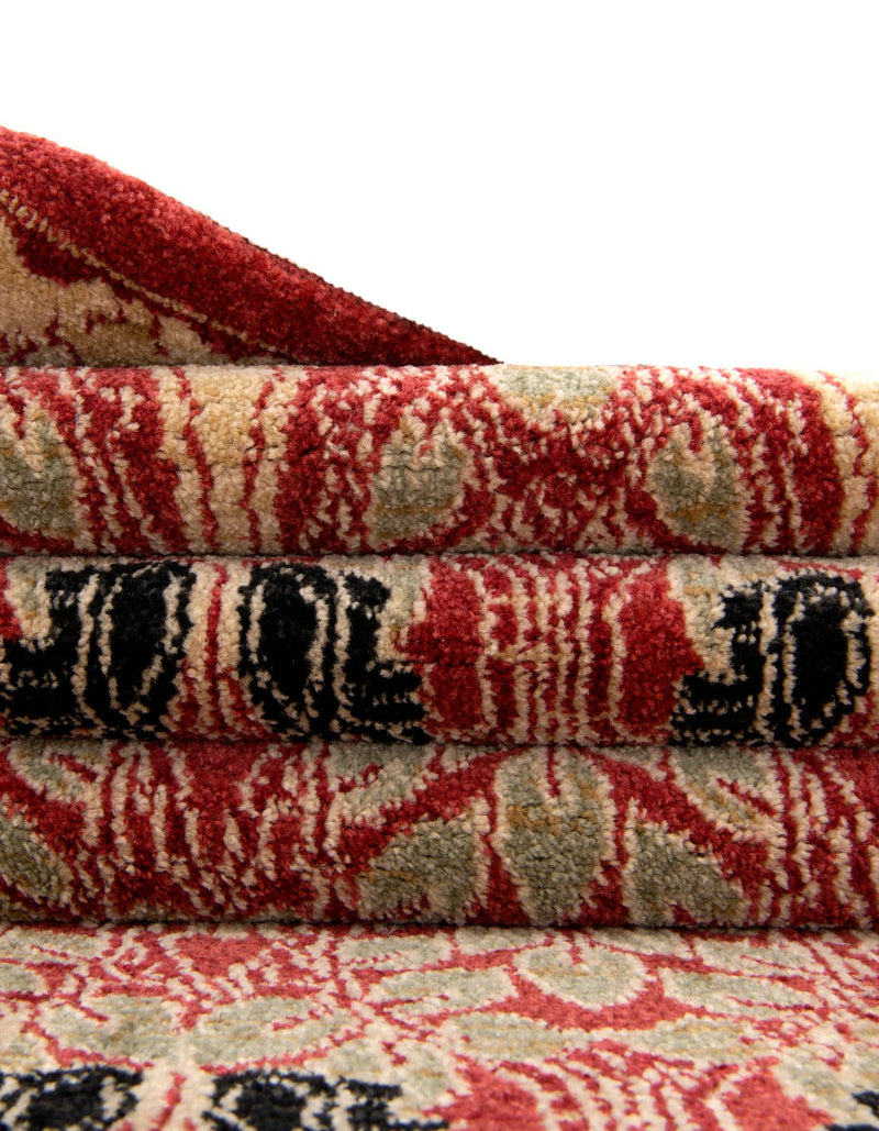 Chelsea Elegance Collection Area Rug -  Brompton (Rust Red) Round Rust Red  lifestyle 24