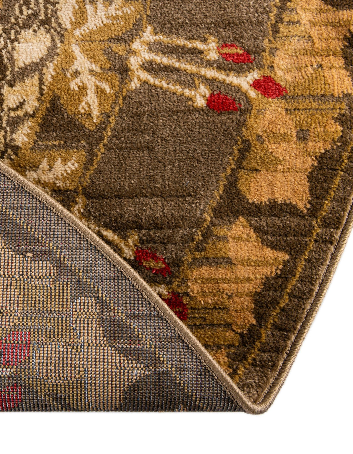 Chelsea Elegance Collection Area Rug -  Brompton (Brown) Round Brown  lifestyle 50
