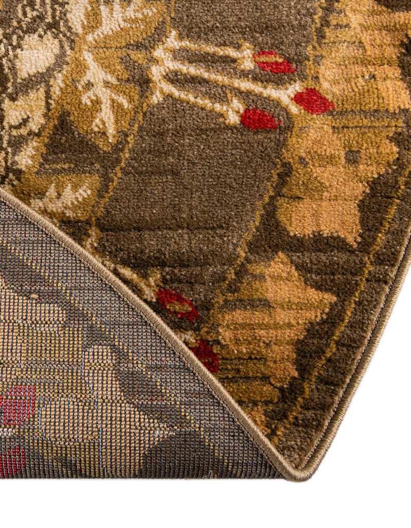 Chelsea Elegance Collection Area Rug -  Brompton (Brown) Round Brown  lifestyle 50