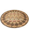 Chelsea Elegance Collection Area Rug -  Brompton (Brown) Round Brown  lifestyle 48