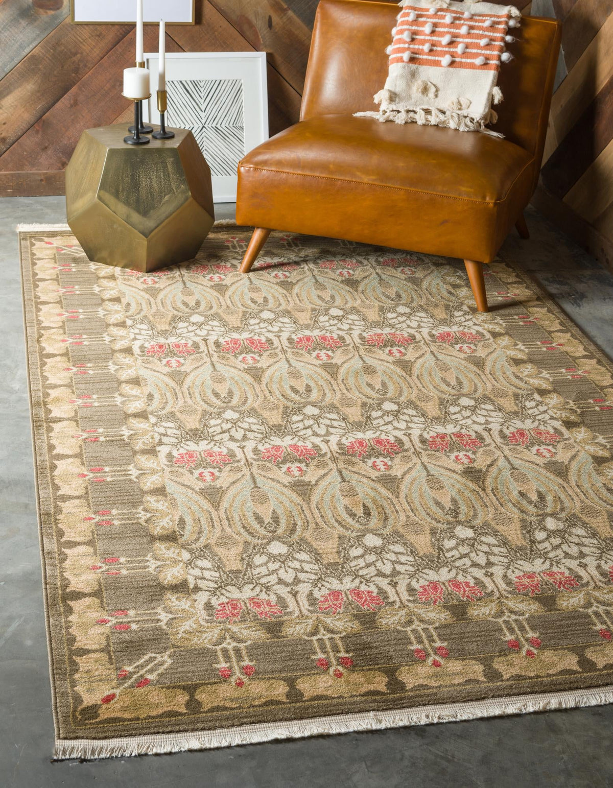 Chelsea Elegance Collection Area Rug -  Brompton (Brown) Rectangle Brown  lifestyle 2