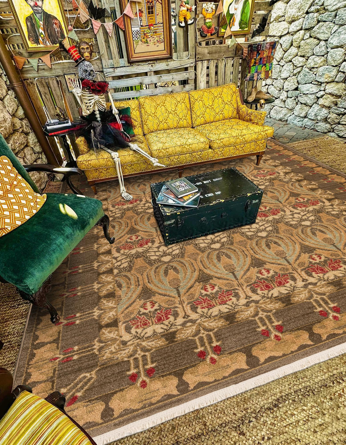 Chelsea Elegance Collection Area Rug -  Brompton (Brown) Rectangle Brown  lifestyle 4