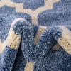 Lattice Gardens Collection Area Rug -  Bloomfield (Light Blue) Round Light Blue  lifestyle 61