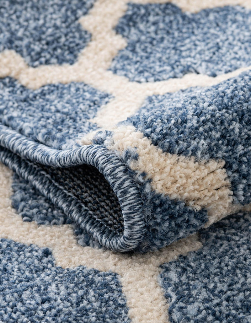 Lattice Gardens Collection Area Rug -  Bloomfield (Light Blue) Rectangle Light Blue  lifestyle 16