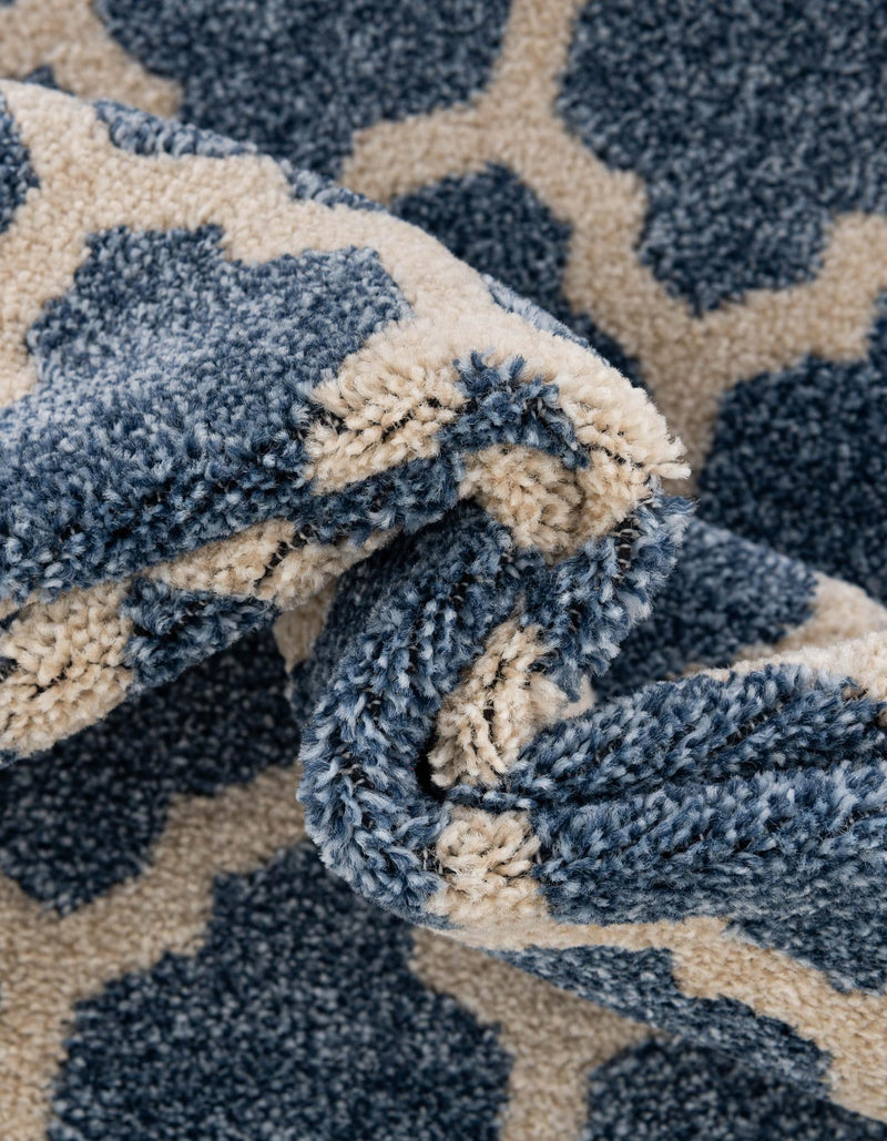 Lattice Gardens Collection Area Rug -  Bloomfield (Light Blue) Rectangle Light Blue  lifestyle 18