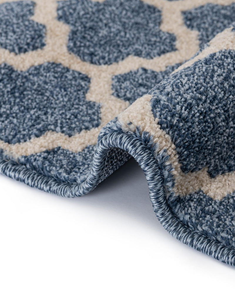 Lattice Gardens Collection Area Rug -  Bloomfield (Light Blue) Rectangle Light Blue  lifestyle 20