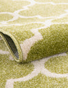 Lattice Gardens Collection Area Rug -  Bloomfield (Light Green) Round Light Green  lifestyle 33
