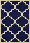 Lattice Gardens Collection Area Rug -  Espaliera Rectangle Navy Blue  lifestyle 7