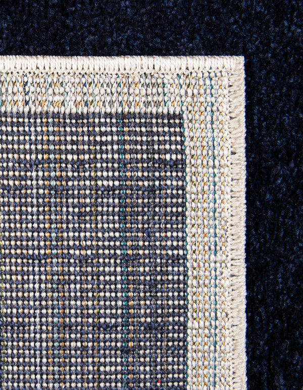 Lattice Gardens Collection Area Rug -  Espaliera Rectangle Navy Blue  lifestyle 51