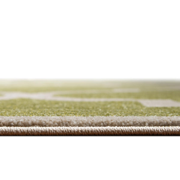 Lattice Gardens Collection Area Rug -  Espaliera Round Green  lifestyle 89