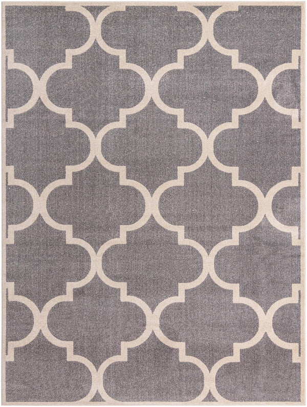 Lattice Gardens Collection Area Rug -  Espaliera Rectangle Gray  lifestyle 3