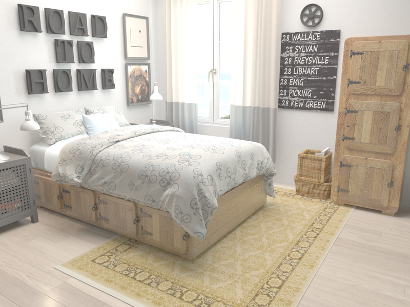 Chelsea Elegance Collection Area Rug -  Hyde Rectangle Ivory  lifestyle 17