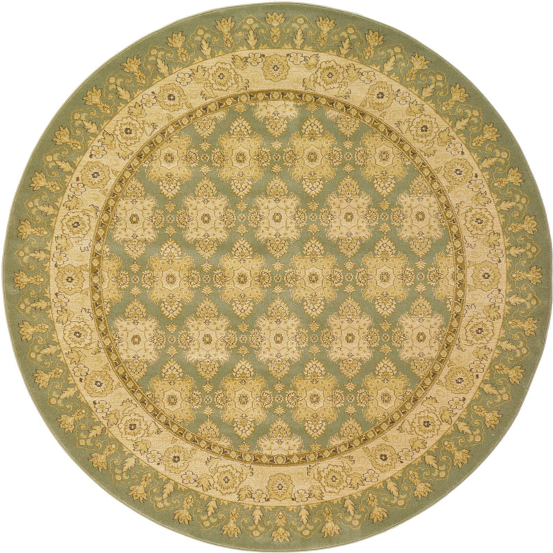 Chelsea Elegance Collection Area Rug -  Hyde Round Light Green  lifestyle 42