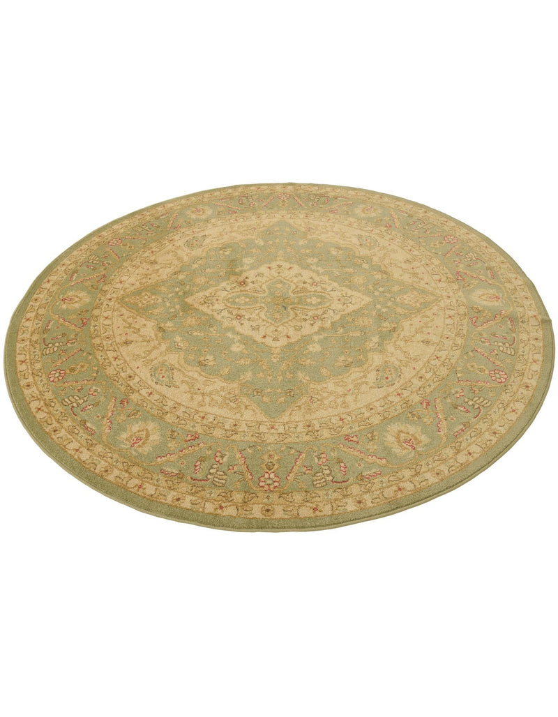 Chelsea Elegance Collection Area Rug -  Twickenham Round Light Green  lifestyle 60