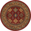 Persian Elegance Collection Area Rug -  Kashan Round Red  lifestyle 7