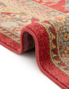 Persian Elegance Collection Area Rug -  Kashan Round Red  lifestyle 35