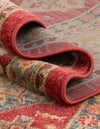 Persian Elegance Collection Area Rug -  Tabriz Round Red  lifestyle 29