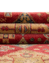 Persian Elegance Collection Area Rug -  Kashan Round Red  lifestyle 40