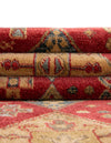 Persian Elegance Collection Area Rug -  Tabriz Round Red  lifestyle 30