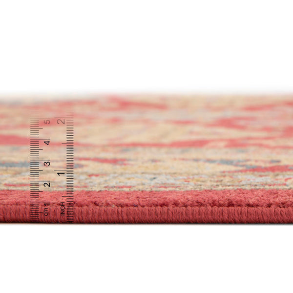 Persian Elegance Collection Area Rug -  Kashan Rectangular Red  lifestyle 22