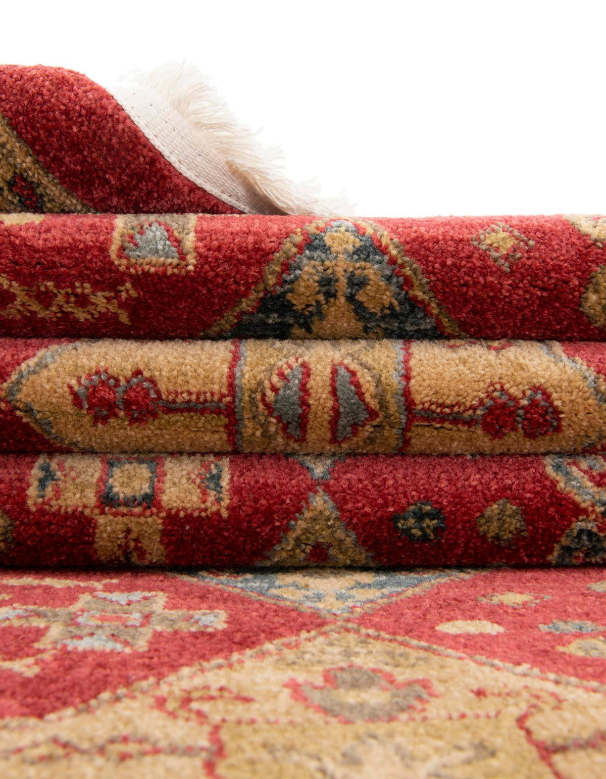 Persian Elegance Collection Area Rug -  Tabriz Rectangle Red  lifestyle 11