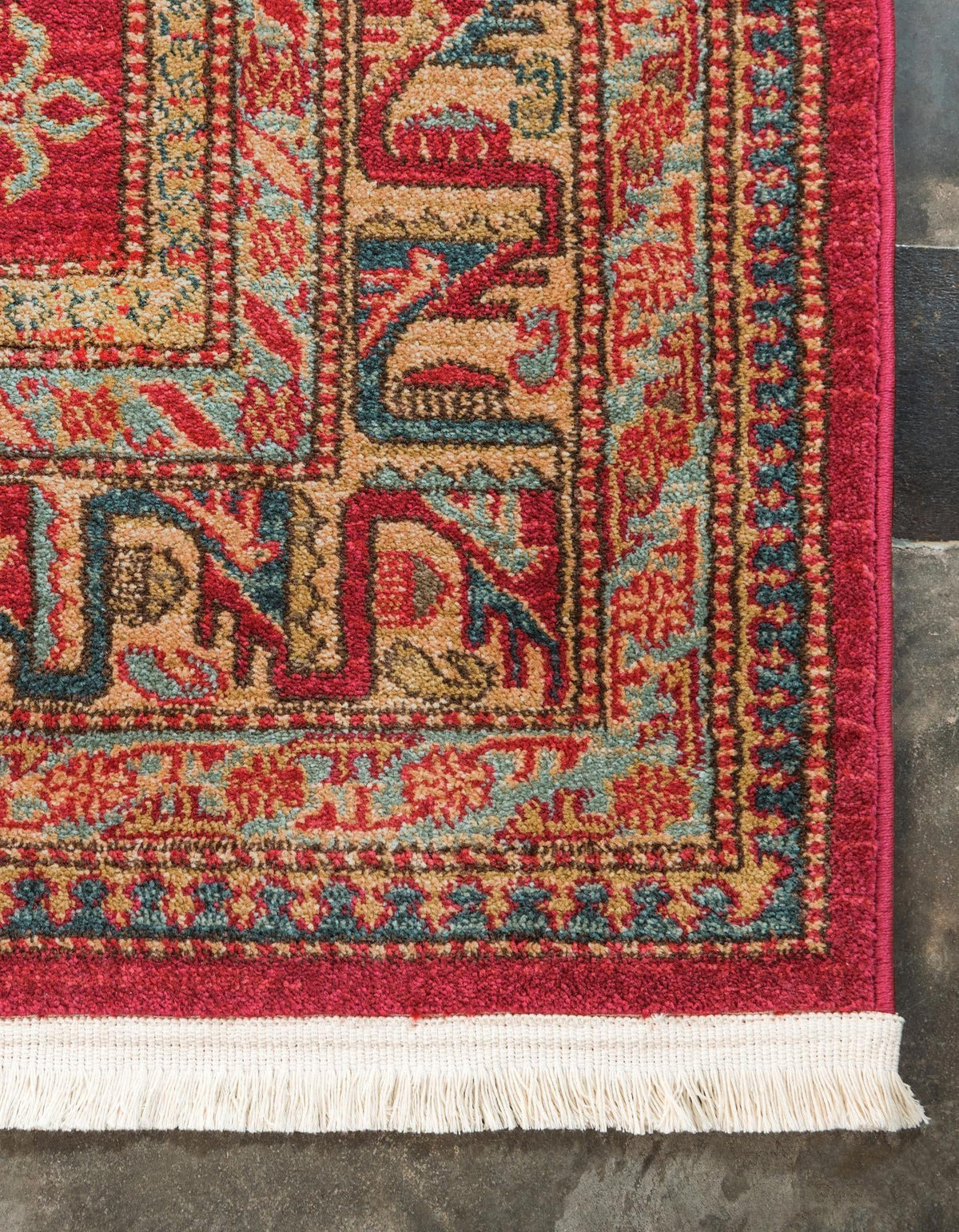 Persian Elegance Collection Area Rug -  Ardabil Rectangle Red  lifestyle 21