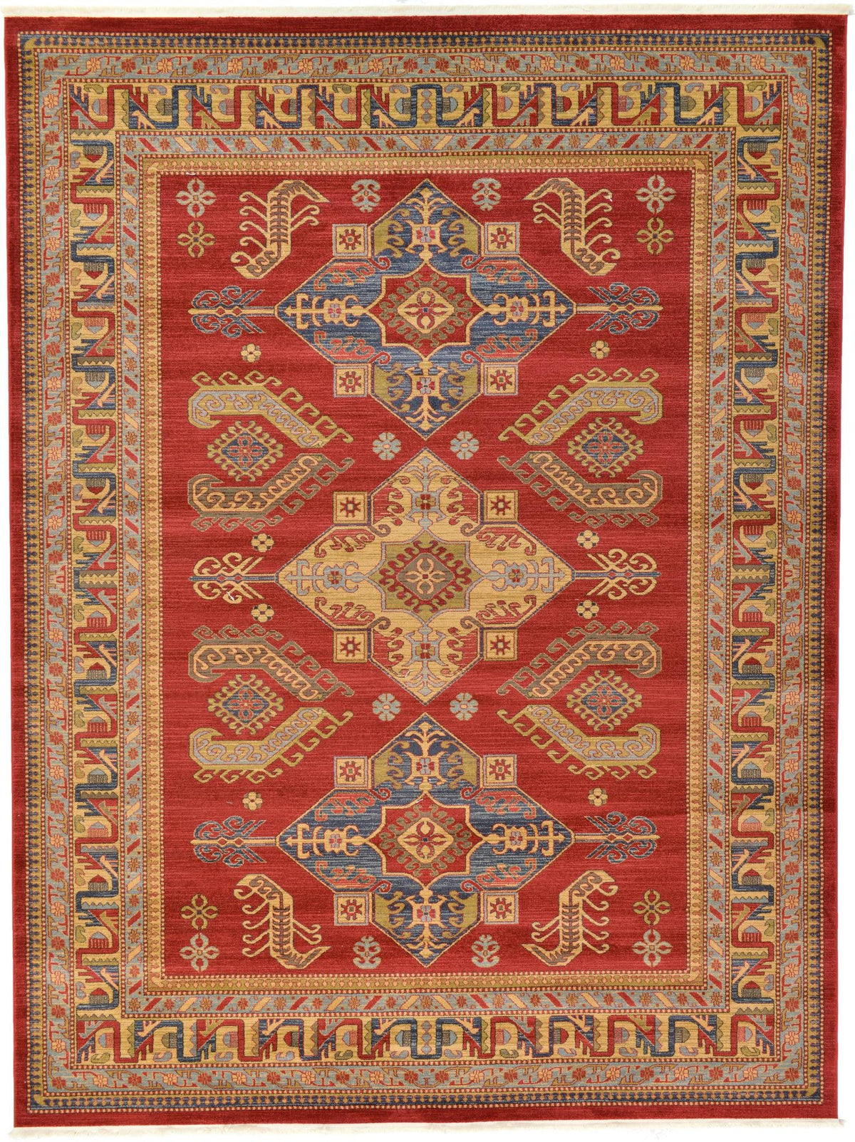 Persian Elegance Collection Area Rug -  Ardabil Rectangle Red Main
