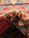 Persian Elegance Collection Area Rug -  Mashhad Round Red  lifestyle 27