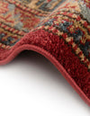 Persian Elegance Collection Area Rug -  Mashhad Round Red  lifestyle 31