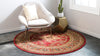 Persian Elegance Collection Area Rug -  Ardabil Round Red  lifestyle 23