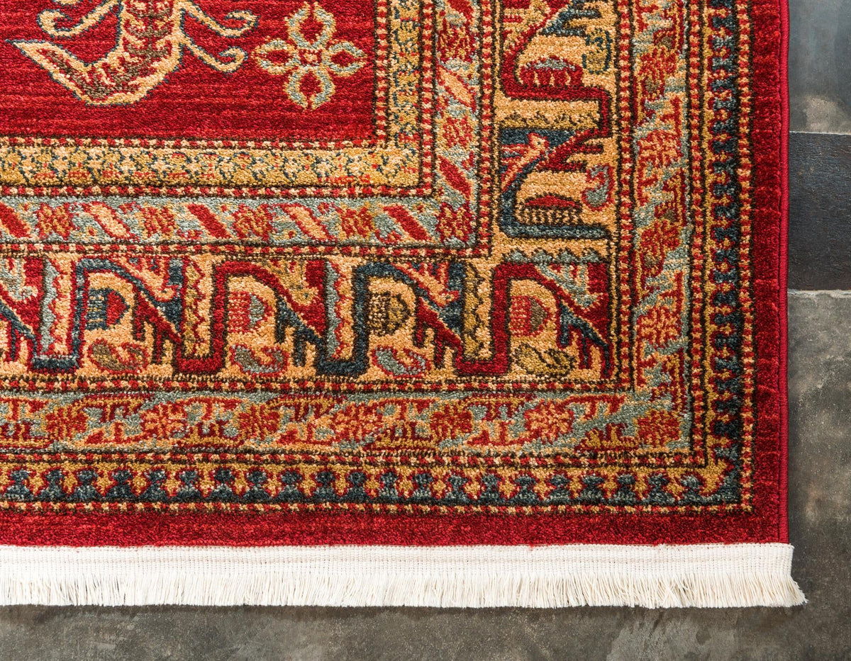 Persian Elegance Collection Area Rug -  Ardabil Rectangle Red  lifestyle 9