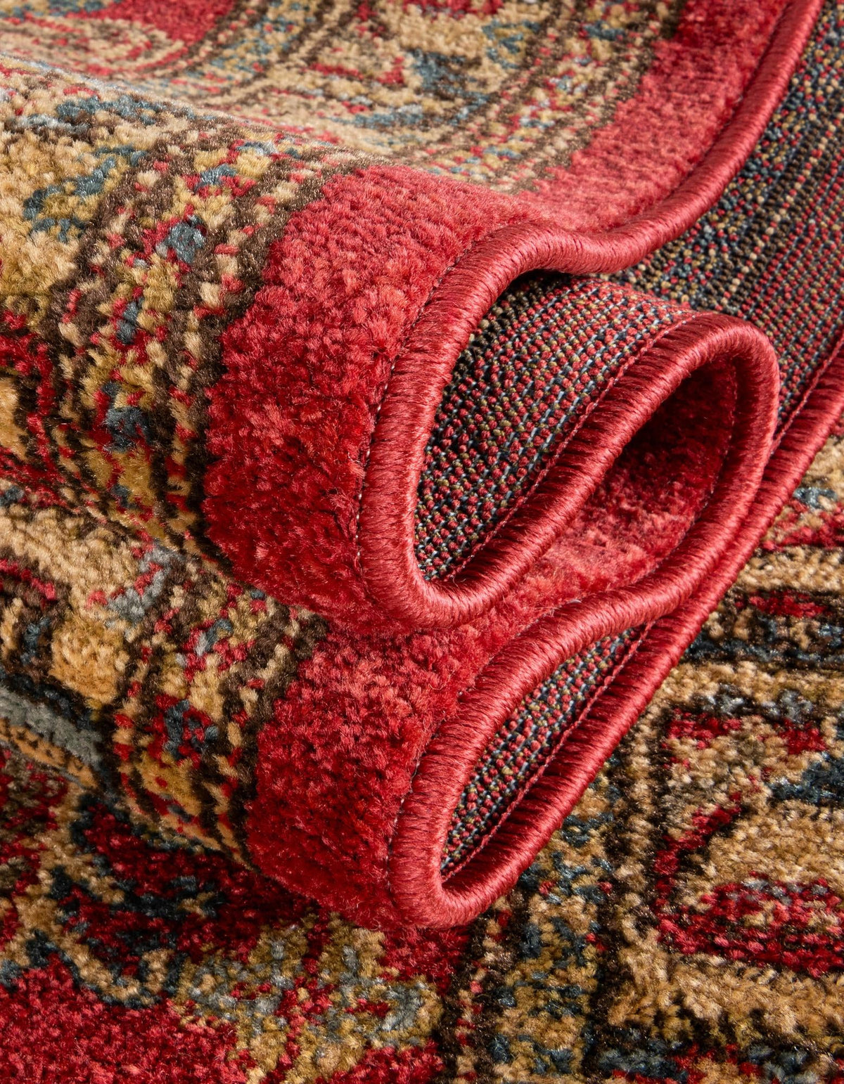 Persian Elegance Collection Area Rug -  Ardabil Rectangle Red  lifestyle 14