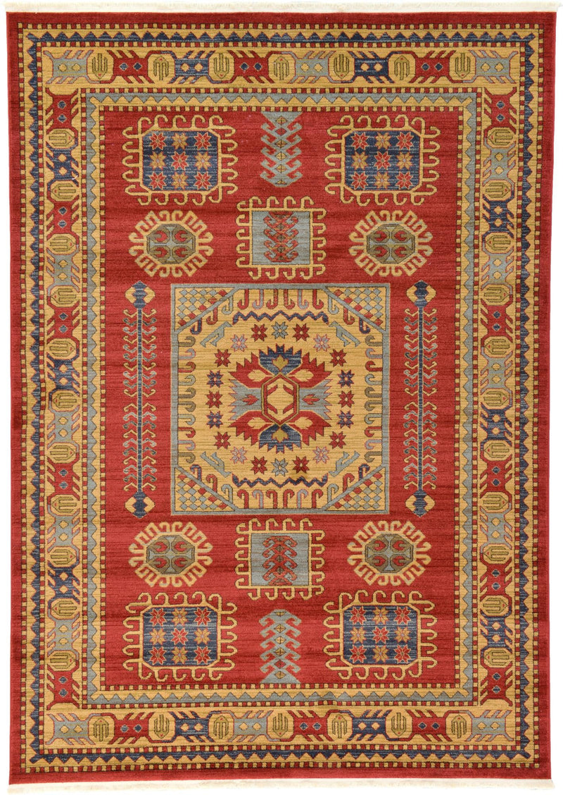 Persian Elegance Collection Area Rug -  Hamedan Rectangle Red  lifestyle 2