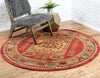 Persian Elegance Collection Area Rug -  Zanjan Round Red  lifestyle 19