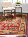 Persian Elegance Collection Area Rug -  Zanjan Rectangle Red  lifestyle 3