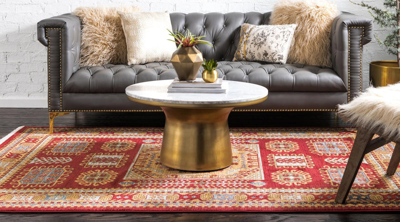 Persian Elegance Collection Area Rug -  Hamedan Rectangular Red  lifestyle 19