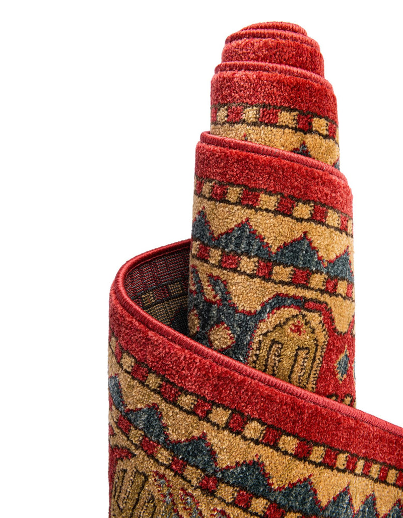 Persian Elegance Collection Area Rug -  Hamedan Rectangular Red  lifestyle 41